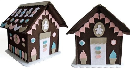 gingerbread house felt decoration kit by twinkle kids