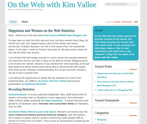 on the web with kim vallee