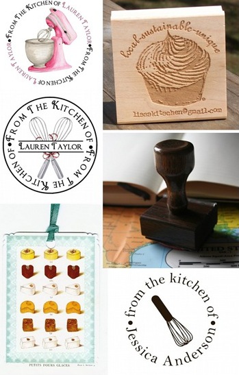 baking stickers tags :: kitchen stamps on etsy