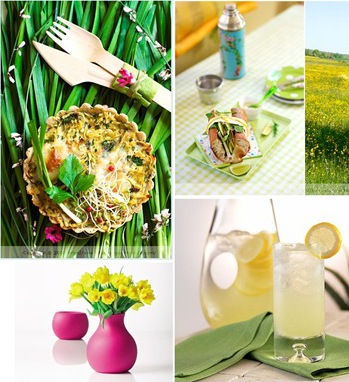 picnic fabupost :: la tartine gourmande :: limoncello with tequila recipe by the kitchn :: menu rubber vase