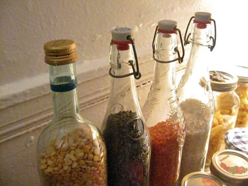 organized storage bottles