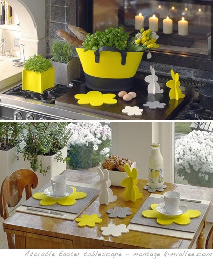 easter bunny tablescape