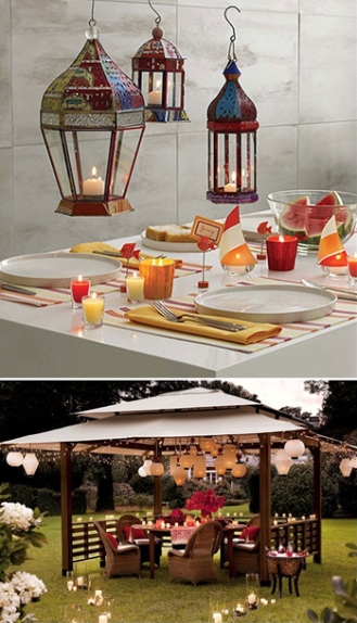 Outdoor dining by The Home Port and Pottery Barn