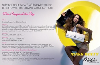 miss sixty cafemelies contest for sex and the city movie