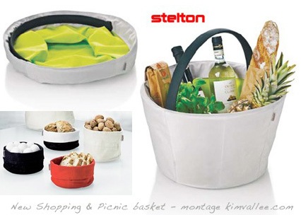shopping and picnic basket for stelton