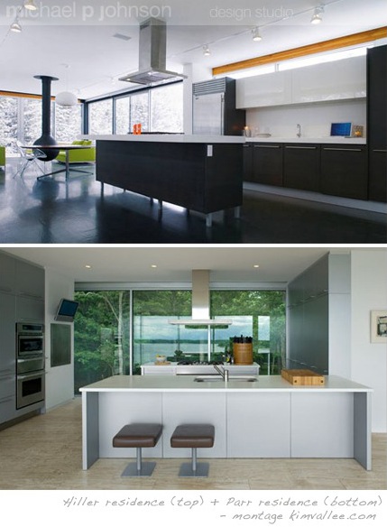 kitchen of the hiller residence and parr residence by architect michael p johnson