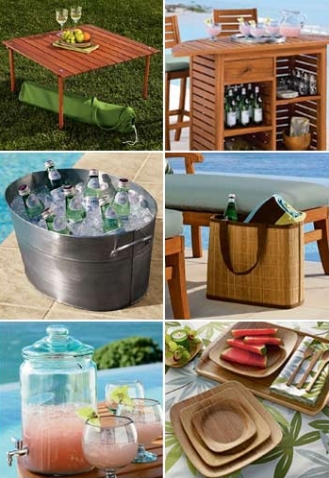 Crate & Barrel outdoor living collection