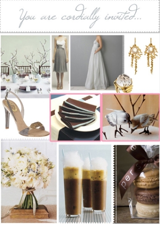 EZ Pure, Sweet Sophistication wedding board for Style Me Pretty Contest