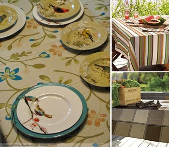 table linens by simons :: playing with pattern :: bird plates chirp dinnerware by lenox