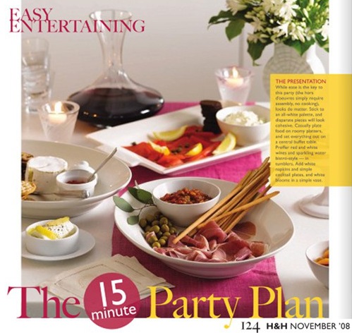 15 minute party plan by canadian house and home