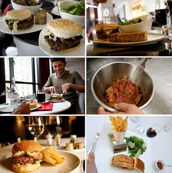 chic hamburger in paris :: photos by ed alcock for the new york times