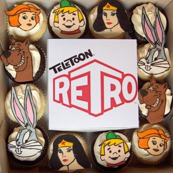 teletoon retro cartoons cupcakes by clever cupcakes