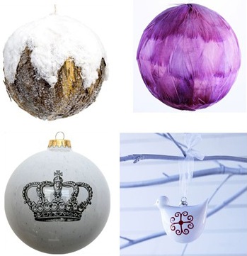 4 christmas ornaments