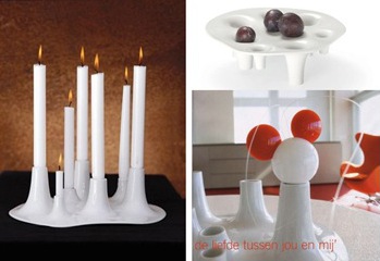 Candle Dish Fruit & Fire by Willem Noyons