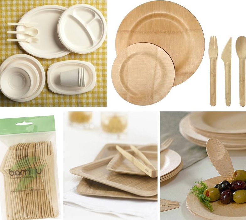 CHAHUA Degradable Disposable Tableware - Household eco-friendly