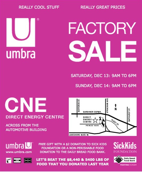 umbra factory sale 2008