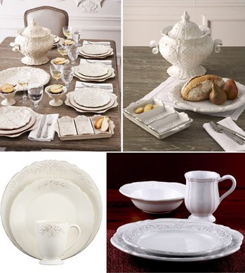 white french-country tableware for autumn 2008
