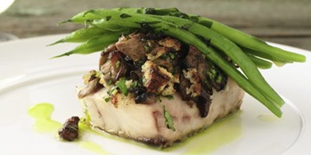 Mushroom-Crusted Red Snapper by Anthony Sedlak of the Main TV show