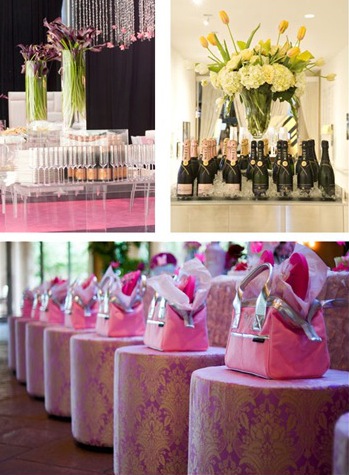 pink parties : breast cancer awareness : bridal shower : baby shower