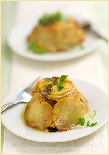 potato, apple, camembert timbale by la tartine gourmande