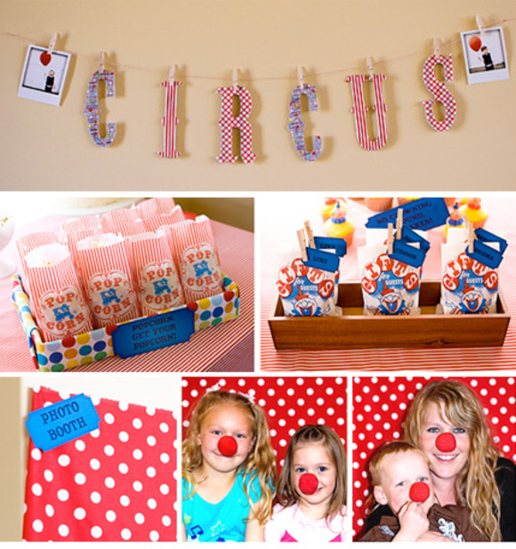 circus second birthday party decorations