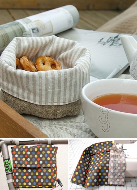bread bag and bike frame lunch tote