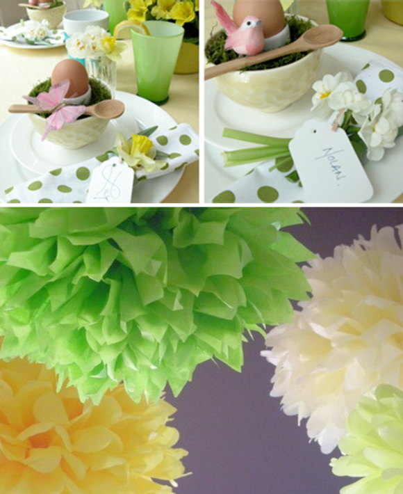 Crafty Easter tablescape