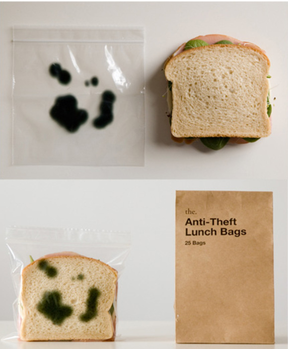 anti-theft sandwich bags by sherwood forlee :: joke at a picnic