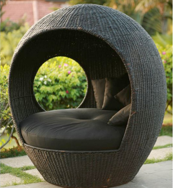 melon wicker chair by neoteric home