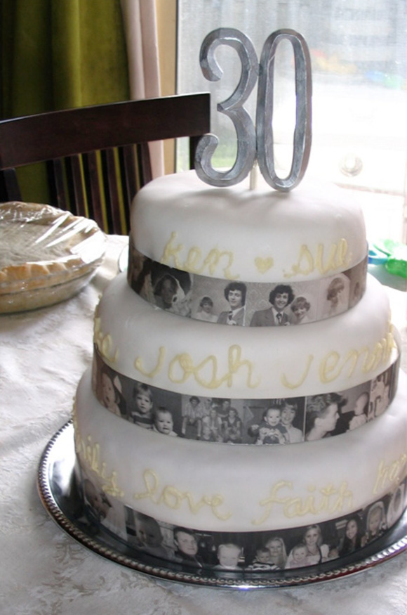 photo lifestream wedding anniversary cake by lisa canning