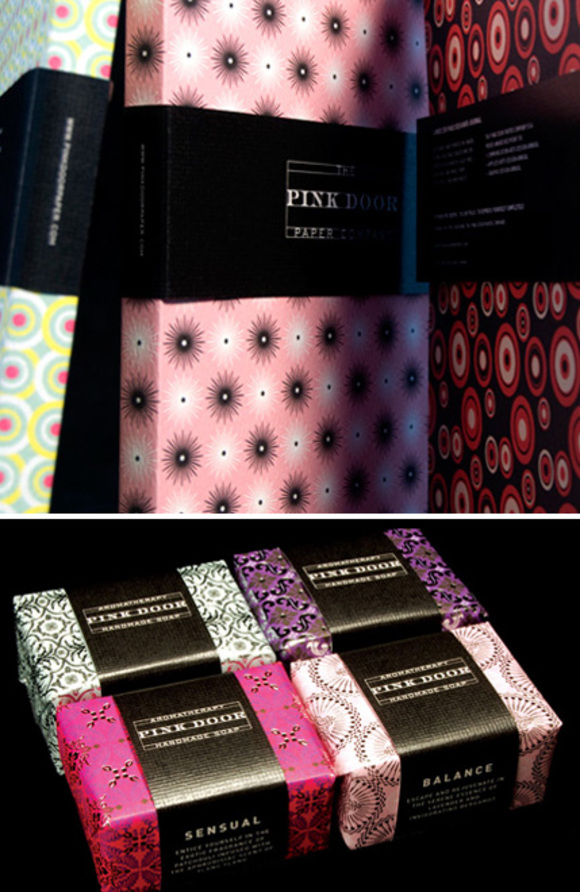 journals and handmade soaps by pink door paper company