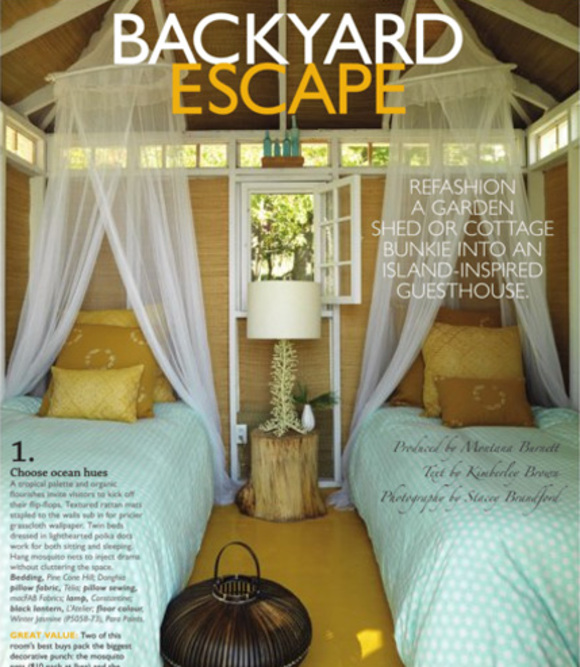 backyard escape in Canadian House of Home, July 2009 edition