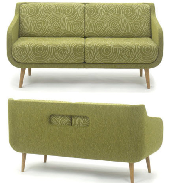 creative use of patterns on the hea sofa by bg norge