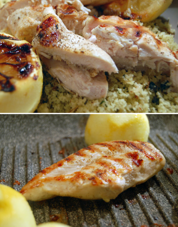 juicy warm chicken with lemon couscous salad :: inspired by Donna Hay