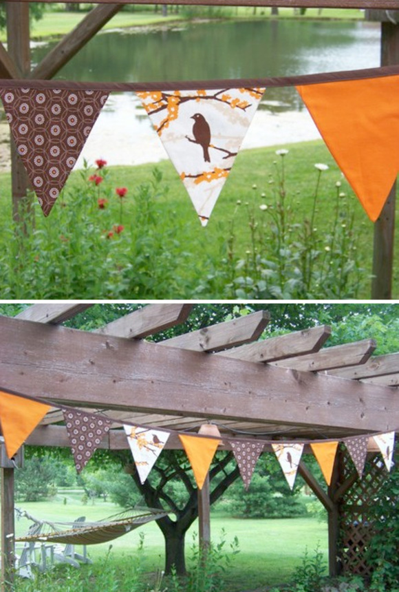 Aviary Banner Bunting Flags on etsy