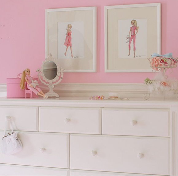 barbie prints and fashionista doll at pottery barn kids