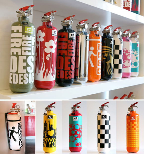 modern design fire extinguishers by fire design :: in France only