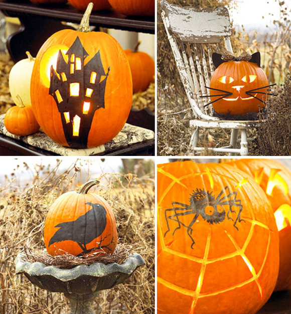 happy Halloween pumpkins from Better Homes and Gardens