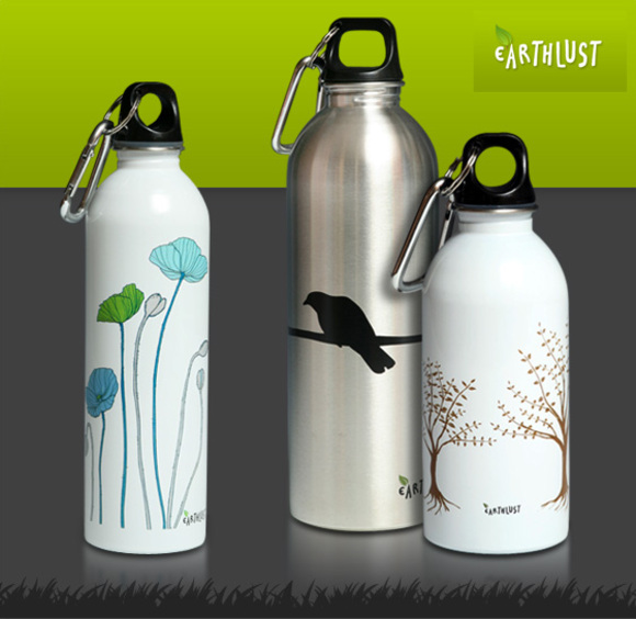 stainless steel water bottles by earthlust