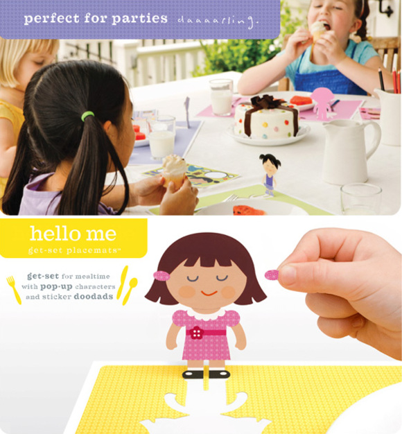 get-set placemats for kids parties and play dates