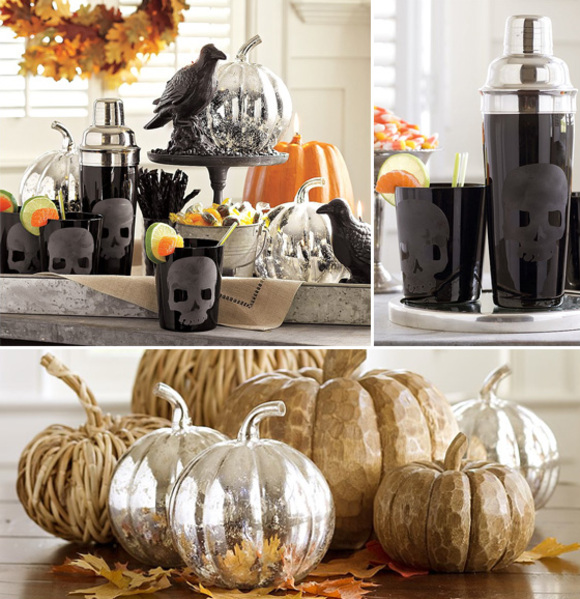 how to design an halloween candy table by pottery barn
