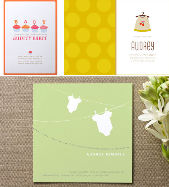 baby shower invitations at minted :: pottsdesign :: kelli hall :: sweet tree studio
