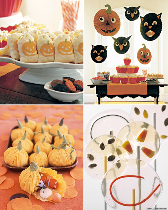 happy halloween cat decorations and treat bags by martha stewart