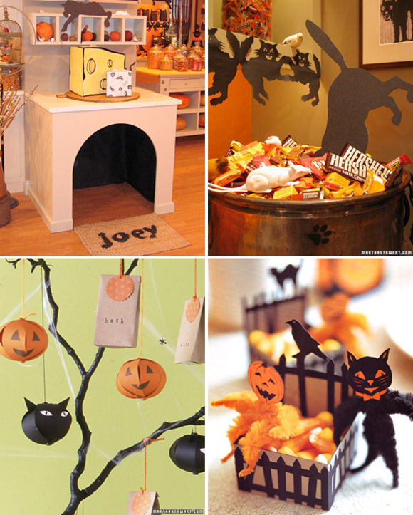 happy halloween cat theme by martha stewart