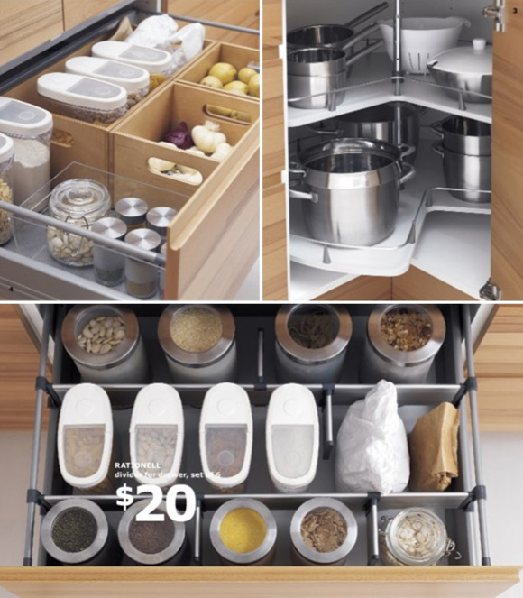rationell kitchen storage system at ikea