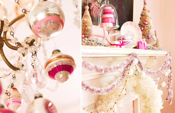 romantic pink holiday decorations :: better homes and gardens