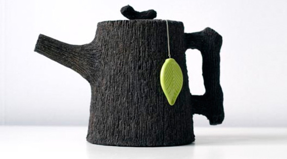 Jakob Solgren\'s teapot Wood you like a cup of tea