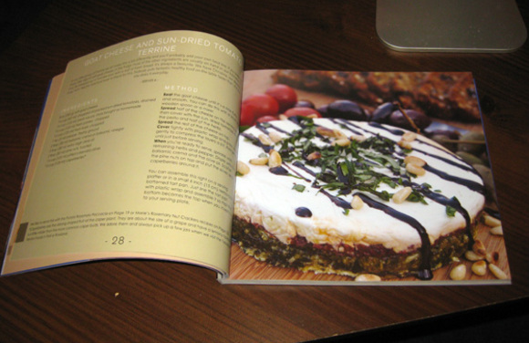 goat cheese and sun-dried tomato terrine from the Whitewater Cooks at Home cookbook