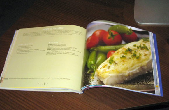 oven-cooked halibut from the Whitewater Cooks at Home cookbook