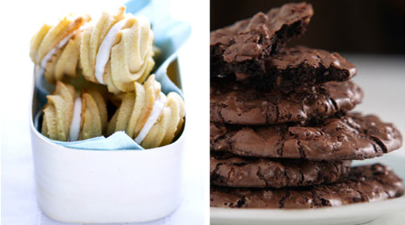 lemon cookies :: flourless chocolate cookies as seen on style at home